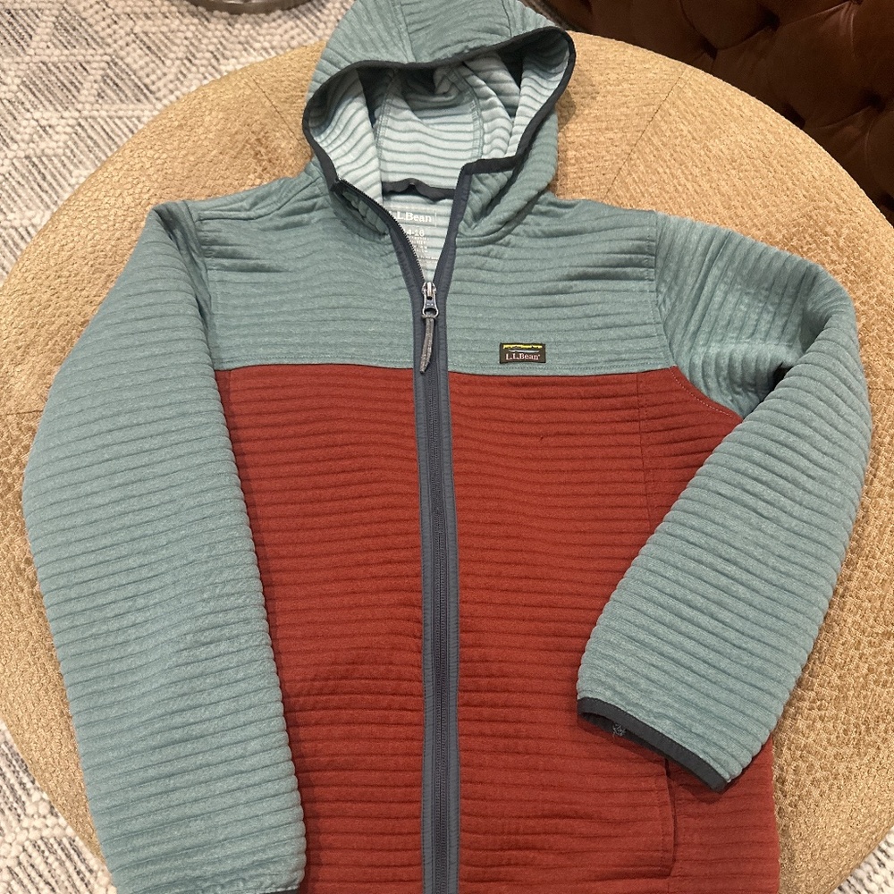 Boys LL Bean color block jacket